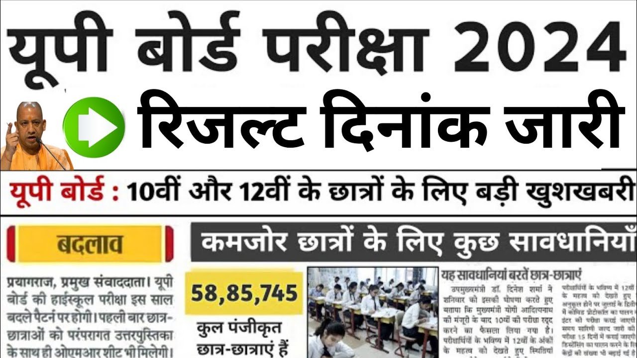 UP Board Result Date:यूपी 10वीं और 12वीं रिजल्ट का इंतजार हुआ खत्म डेट कन्फर्म जल्द देखें